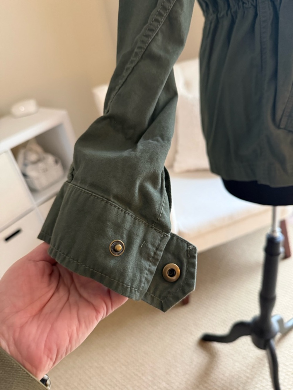 GAP Olive Green Utility Drawstring Jacket - Picture 8 of 16